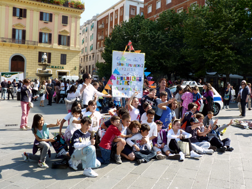 Foto di gruppo per una classe