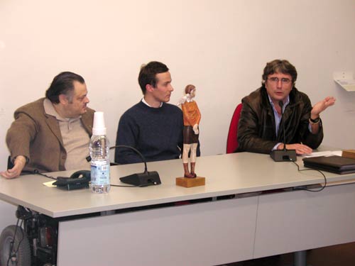 Roberto Farroni, Aron Demezt e Marco Di Capua durante l'incontro
