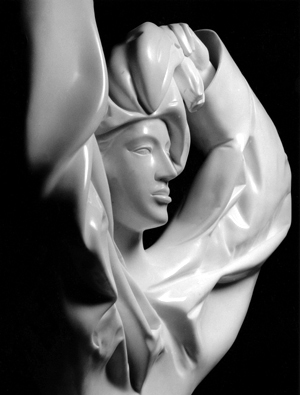 Busto di Inge, 1979, marmo di Carrara