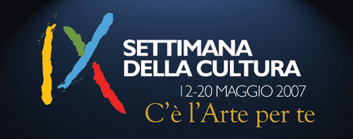 Logo settimana della cultura