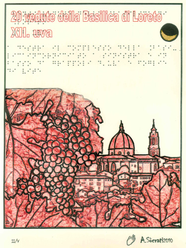 Veduta della Basilica di Loreto, XII Uva, Andrea Socrati, Termografia