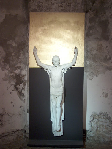 Foto della scultura in gesso: Cristo Risorto, 1928 circa