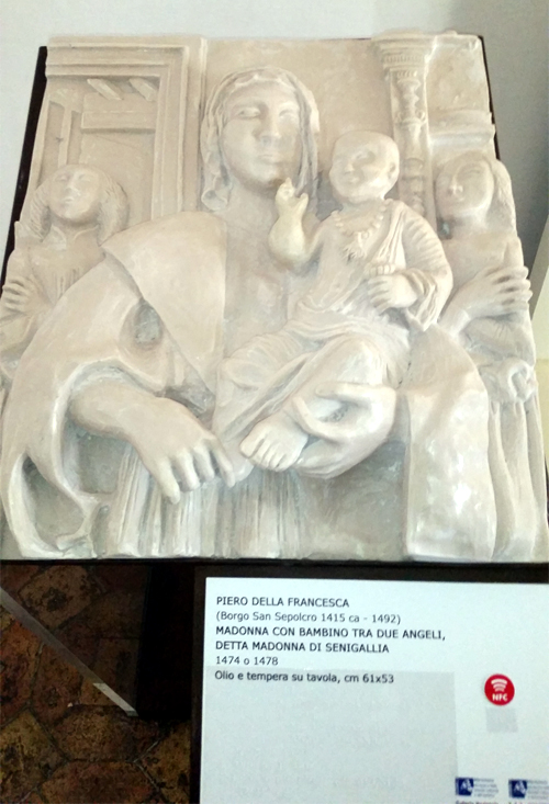 Riproduzione a rilievo Madonna di Senigallia di Piero della Francesca