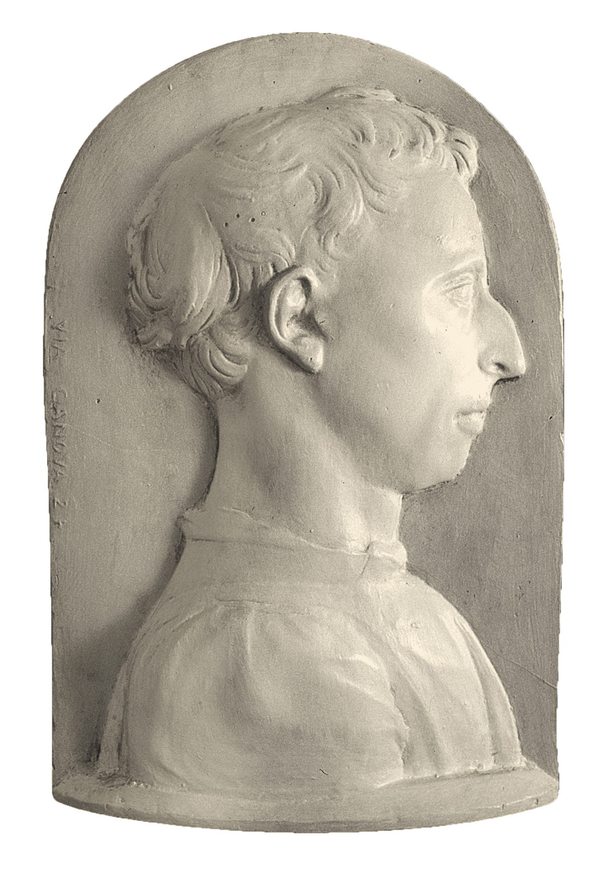 Male portrait (cast in plaster)