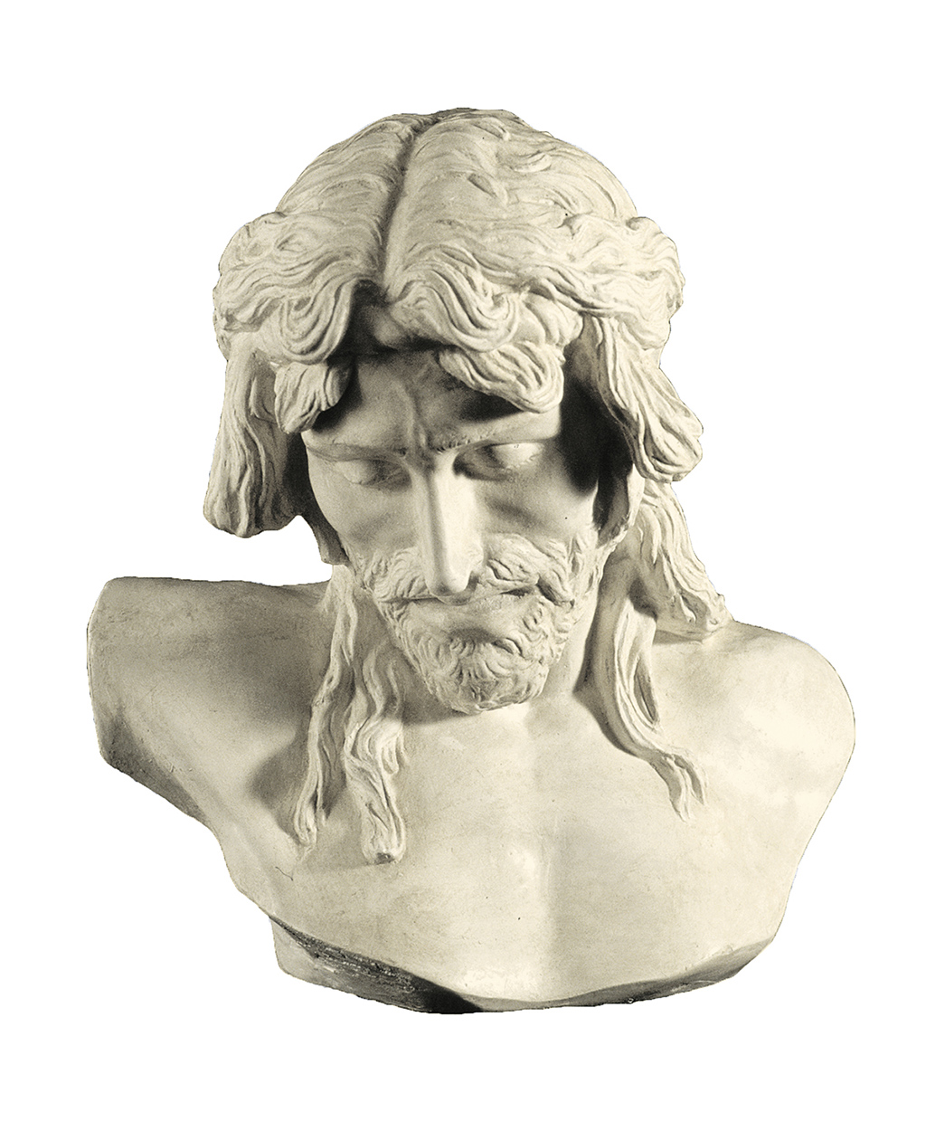 Testa di Cristo (scultura in gesso)