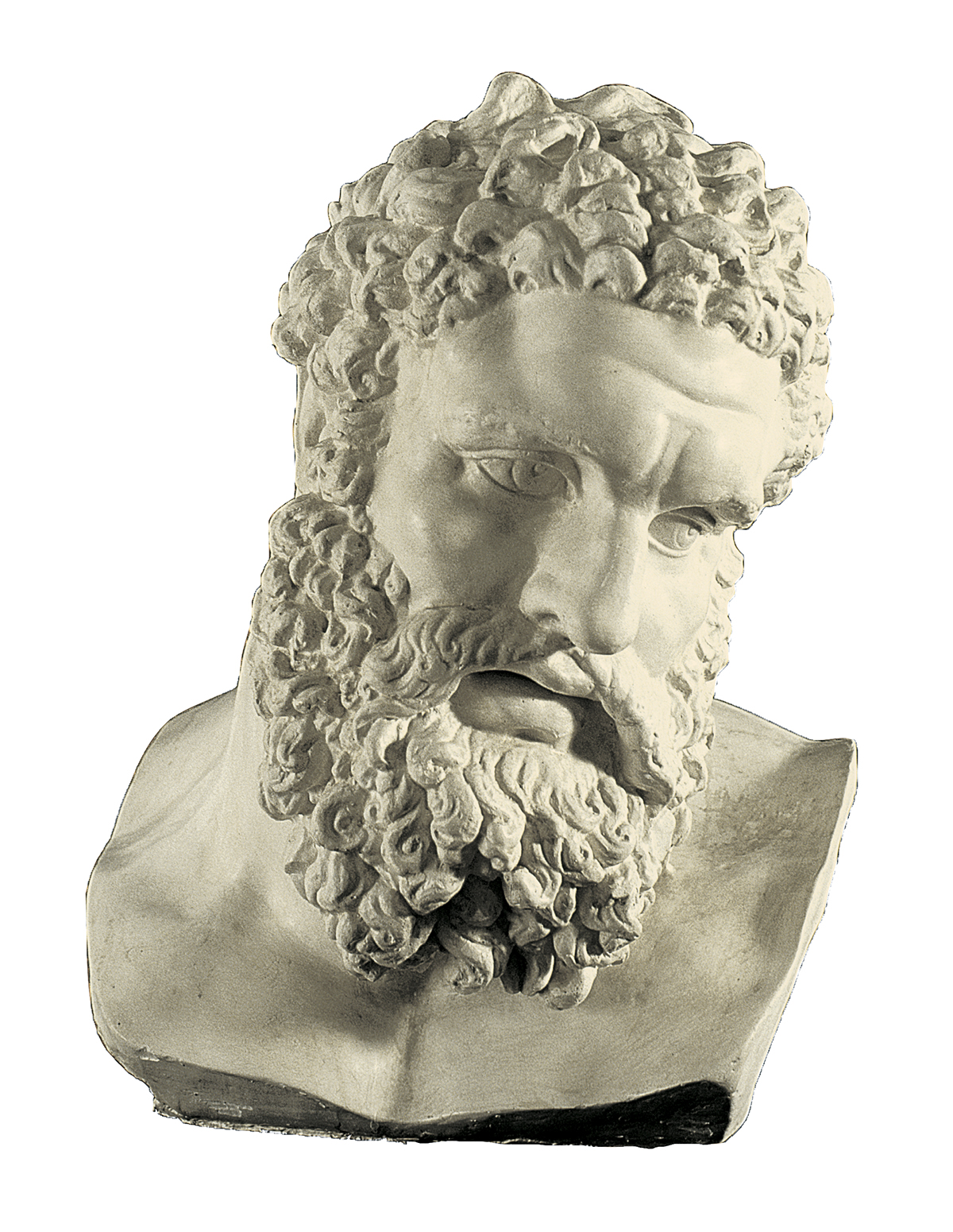 Head of Farnese Heracles (cast in plaster)