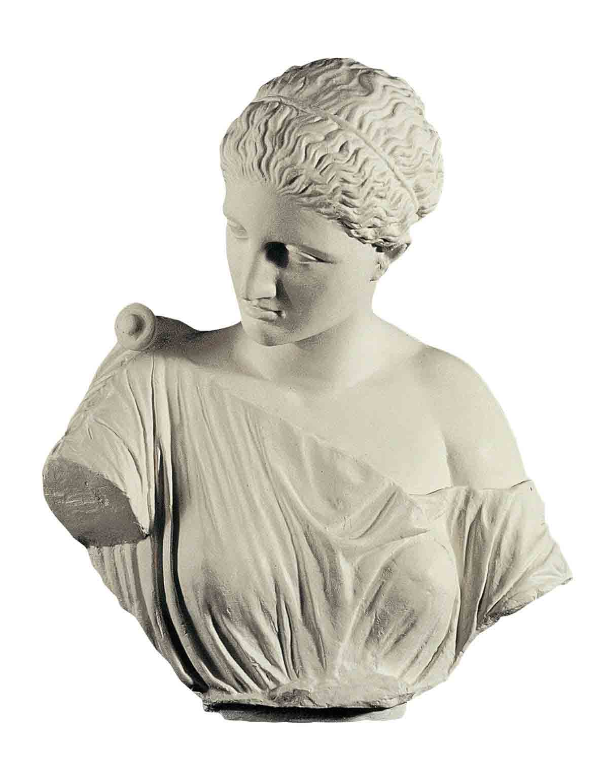 Presunta Artemide di Gabi, particolare del busto (copia in gesso)