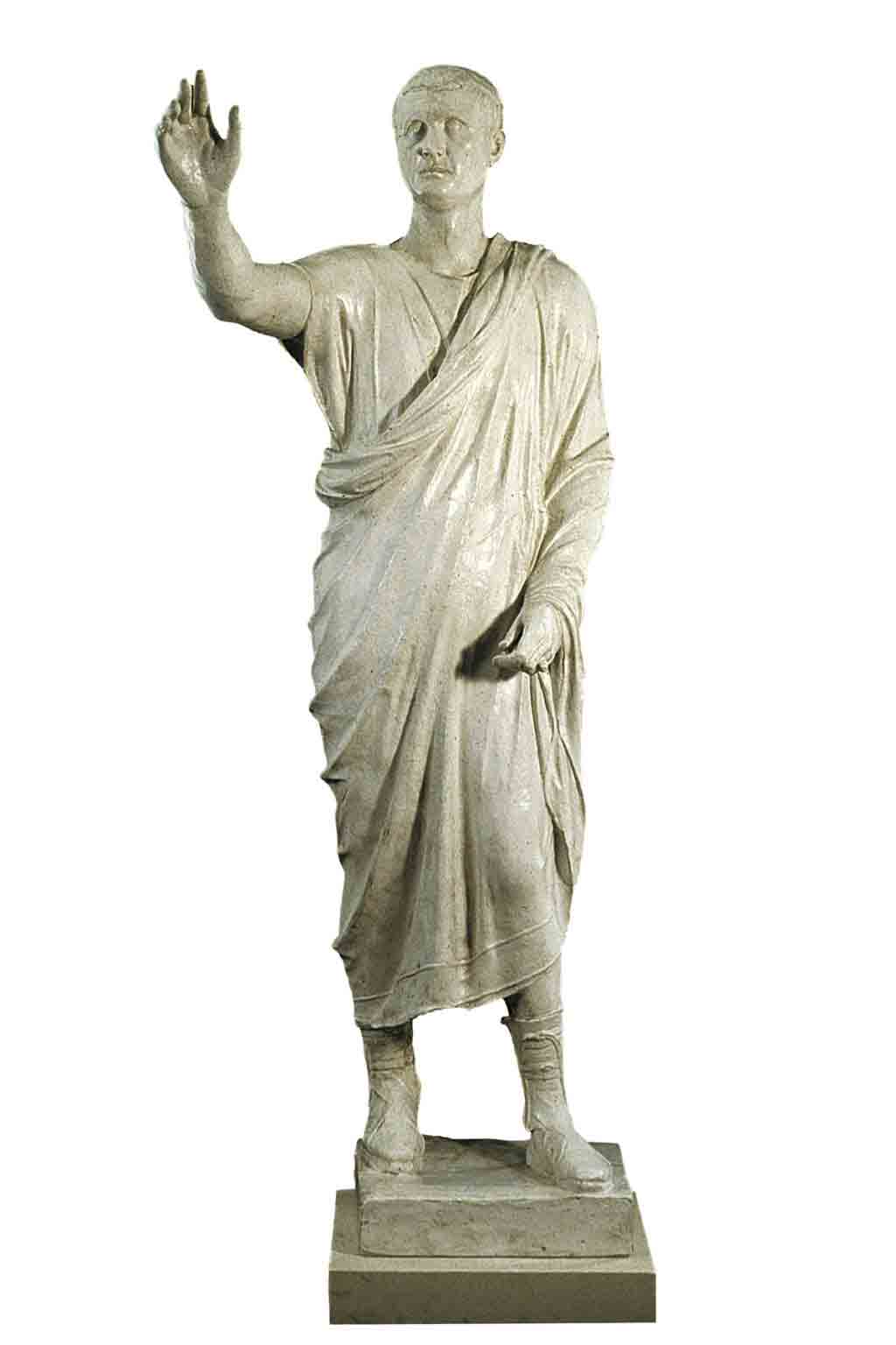 Statua di Aulo Metello (copia in gesso)