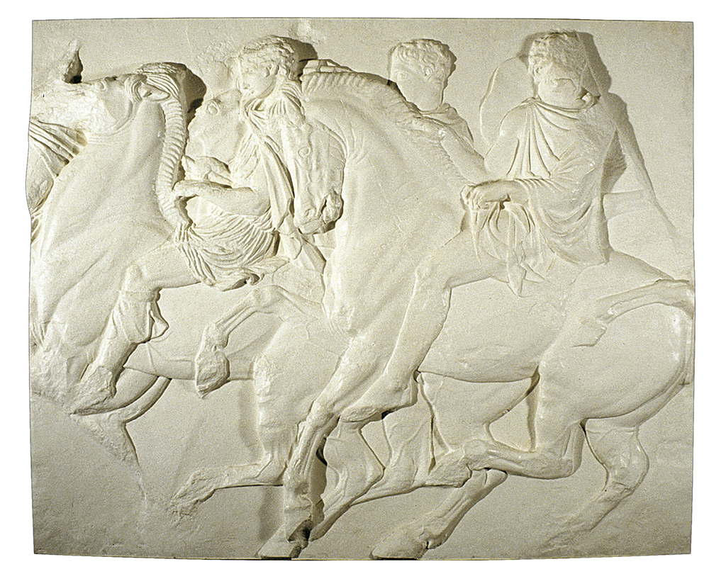 Frammento del fregio del Partenone (scultura in gesso)