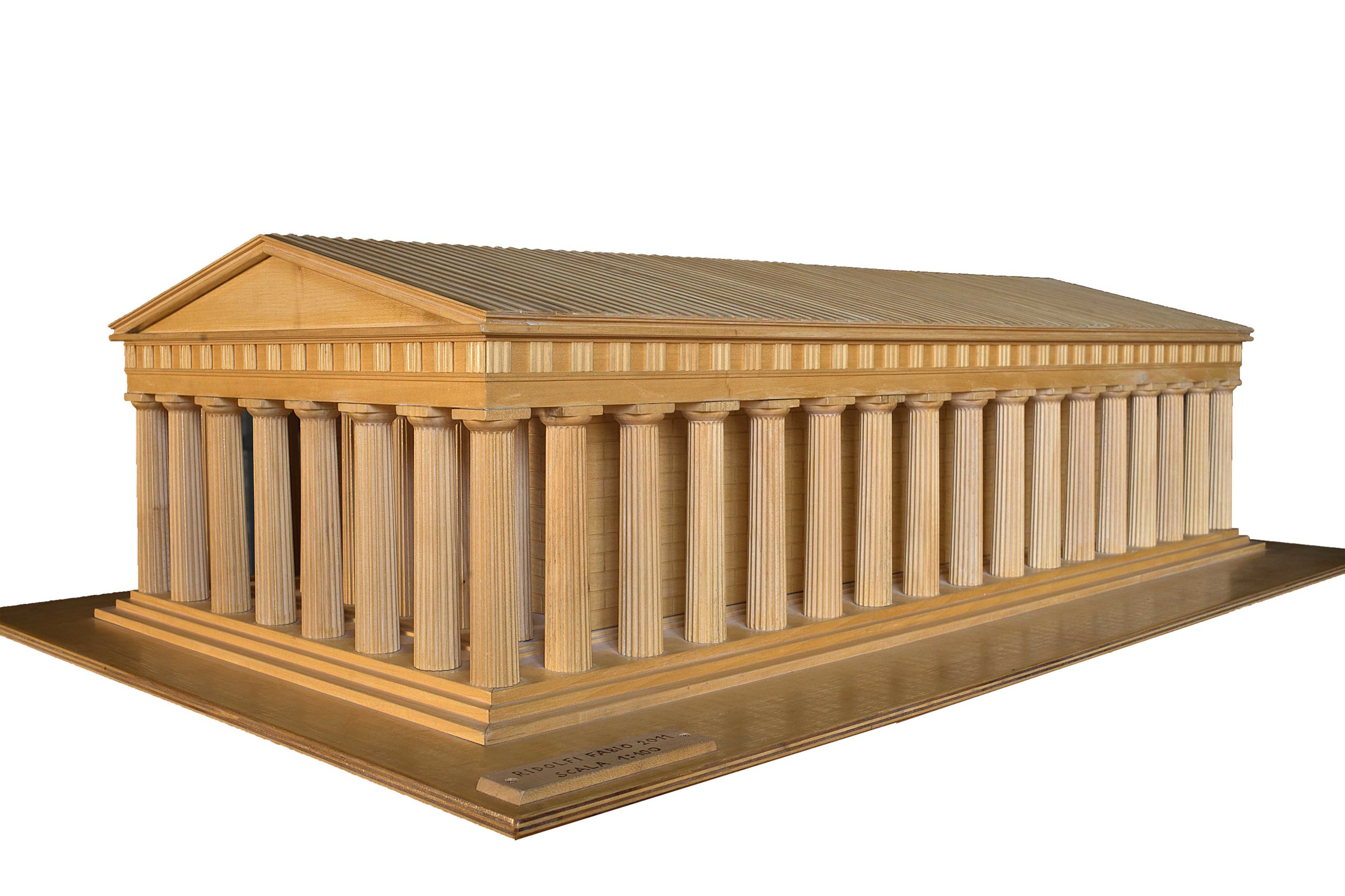 Partenone volumetrico (modello in legno)