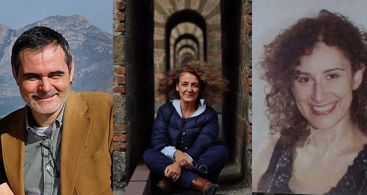 In sequenza il primo piano di Antonio Espinosa, Tiziana Maffei e Maria José Luongo