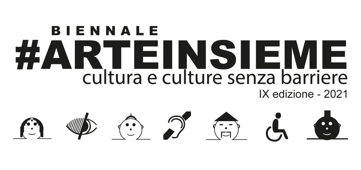 logo arteinsieme con figure che indentificano l'accessibilità