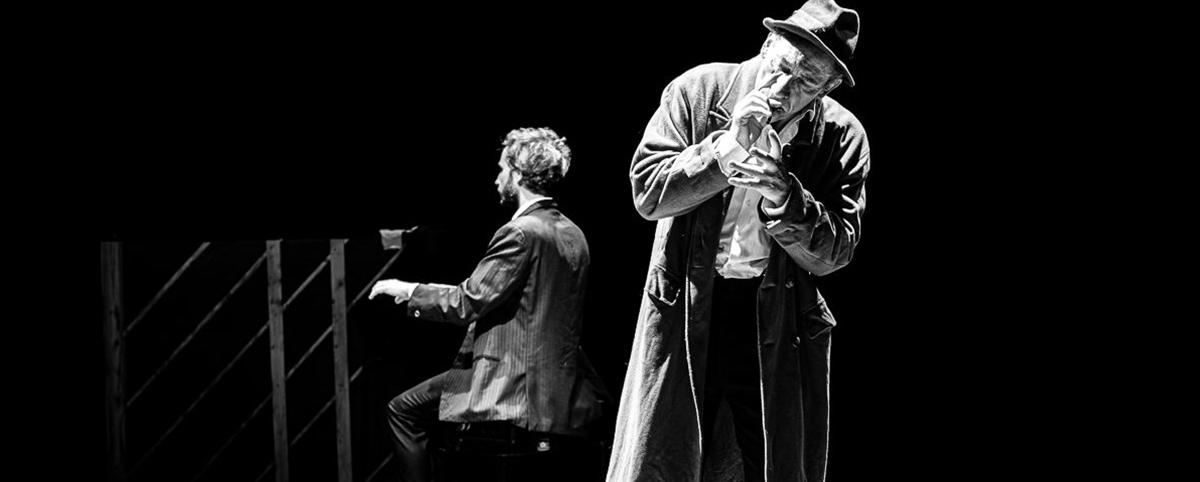 Victor Carlo Vitale e Alessandro Pellegrini. Foto in bianco e nero.