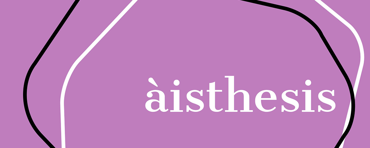 copertina aisthesis color viola lilla con titolo